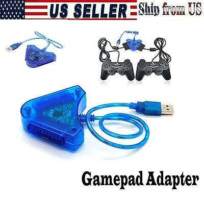 $4.99 • Buy USB Controller Gamepad Adapter Convert  PS2 And PSX Controller, Gun To Use Pc