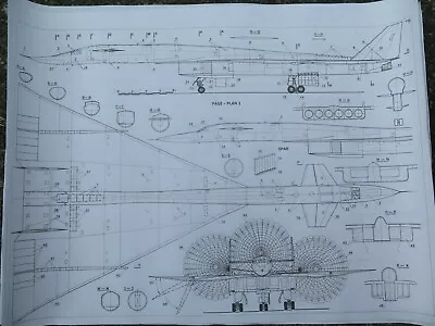   XB-70 Valkyrie Scale Plans (two A1 Format Pages) • $24.95