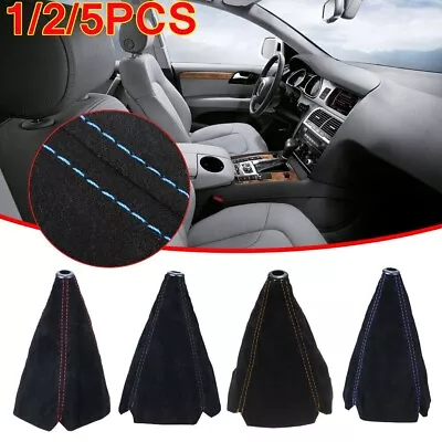 1-5Pcs Leather Manual Gear Shift Knob Gaiter Shifter Boot Cover Car Accessories • $9.99