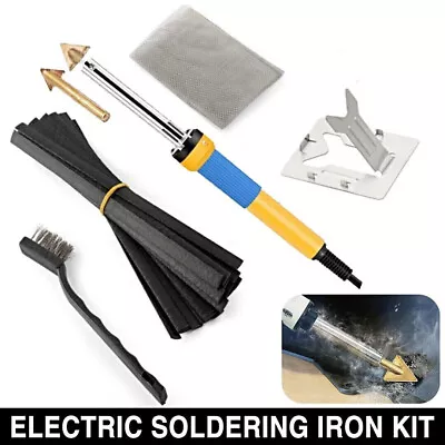 Plastic Welding Soldering Iron Kit Car Bumper Dashboard Kayak Repair Welder Tool • $32.99