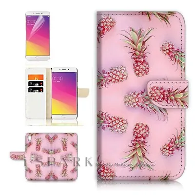 Tropic Pineapple  TPU Phone Wallet Case Cover For New Optus X Power 2 - 31198 • $13.99