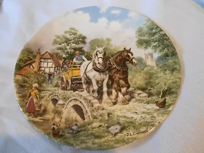 Wedgwood Plate OFF TO WORK By John.L. Chapman - Life On The Farm Series 1988 • £2.99