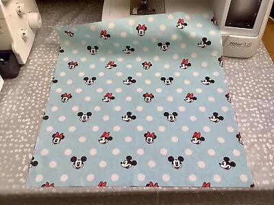 Cath Kidston Cotton Duck Micky & Minnie Mouse Remnant • £3.50