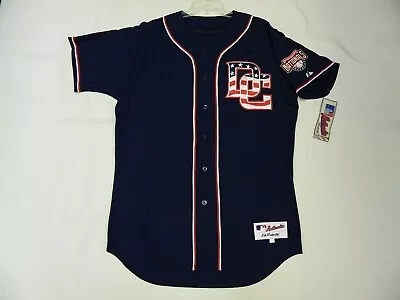 Authentic Washington Nationals Vintage BLUE ALTERNATE Jersey 46 RARE!! • $125