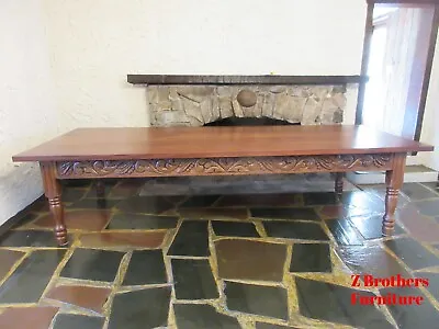 Vintage Spanish Moorish Style Dining Room Table 10 Foot Walnut Custom Made • $3995