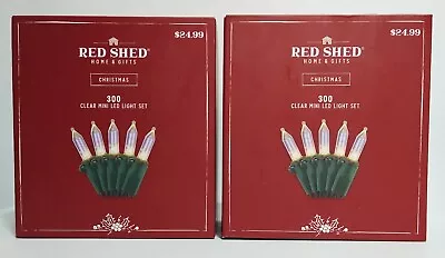 2 Sets Red Shed 300 Clear LED Mini Lights Indoor Outdoor NEW! 200 Feet 600 Light • $39.95