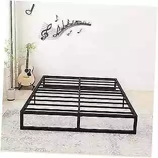  Size Bed Frame Heavy Duty Steel Slat Support Metal Platform Bed Queen 9 Inch • $143.56