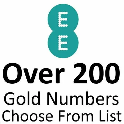 Ee Gold Vip Business Easy Mobile Phone Number Diamond Platinum Payg Sim Cards • £9.99
