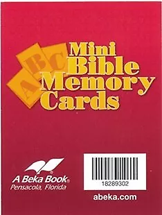 Abeka Miniature ABC Bible Memory Cards • $9.09