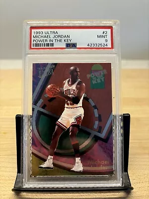 1993 Ultra Power In The Key #2 Michael Jordan PSA 9 MINT • $850