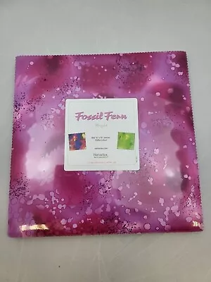 Benartex Fossil Fern Bright 100% Cotton Fabric 50 X 10 Inch Squares - Layer Cake • £36.50