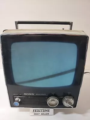 Vintage Sony Solid State Portable TV Model TV-950 (Powers On) • $39.99