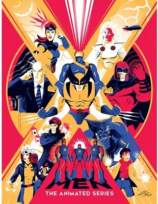 NYCC 2022 X-Men The Animated Series Marvel Poster Giclee Print Art 18x24 Mondo • $128.40