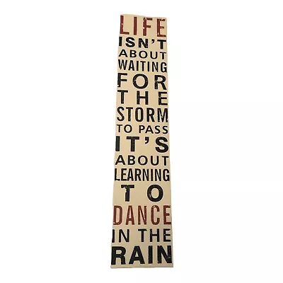 Dance In The Rain Don't Wait For The Storm To Pass Plaque NIB Home Interiors • £34.20