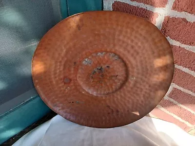 Vintage Arts & Crafts Mission Hammered Copper Large Platter Tray Estate • $65