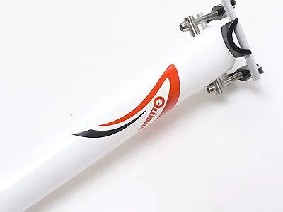 Mr-ride 34.9x350mm148g Climax SP02B UD Gloss Carbon Seatpost Road MTB White • $107.97