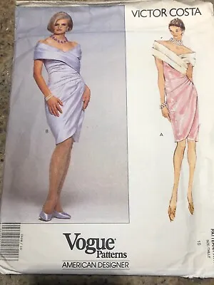 🌷vogue American Designer #2688 - Victor Costa-ladies Stunning Gown Pattern  10 • $18.99