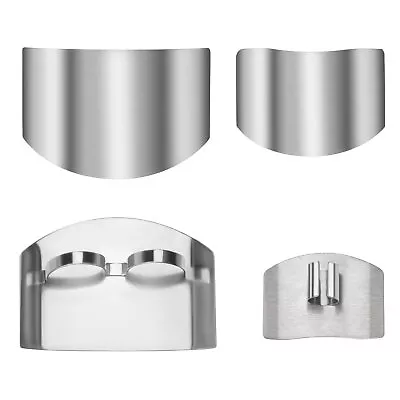 4 Pack Stainless Steel Finger Guard Protector For Cutting Slicing Kitchen Tool • $11.99