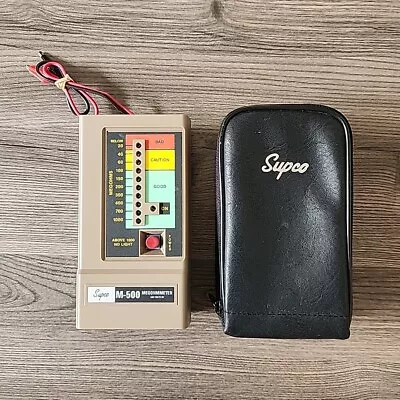 Supco M500 Insulation Tester/Electronic Megohmmeter With Soft Carrying Case • $37.99