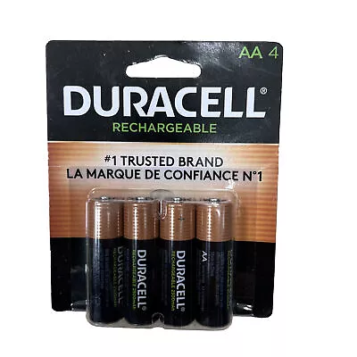 Duracell Rechargeable AA Batteries Pack Of 4 • $14.99