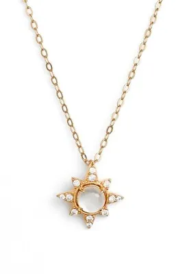 $22.95 • Buy NADRI Holiday Star 18k Gold Plated Pendant Necklace CZ With Pearl, NEW-NWOT, $58