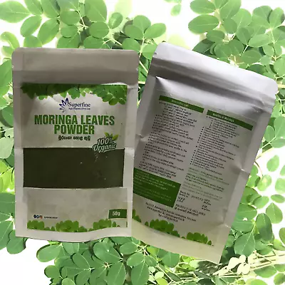 Dried  Moringa Oleifera Leaves Powder 100% Organic Pure Quality Herbal Tea (50g) • $15.99