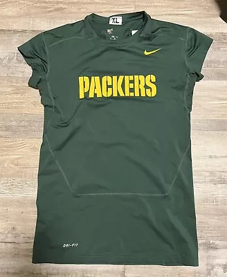 Green Bay Packers Nike NFL Game Worn Used Issued Shirt Catapult Contact Pad - XL • $39.99