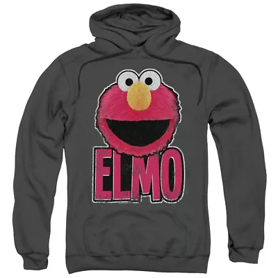 SESAME STREET ELMO SMILE Licensed Adult Hooded Sweatshirt Hoodie SM-3XL • $49.95