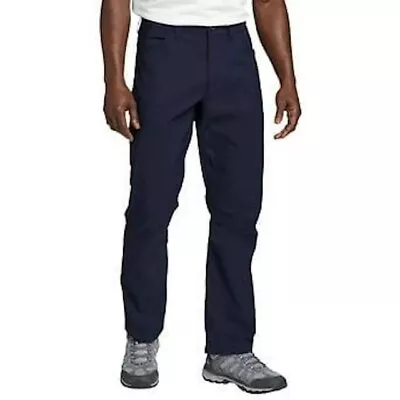 Eddie Bauer Men's Tech Pants Blue 38x30 Water Repellant UPF 50+ 2 Way Stretch • $20