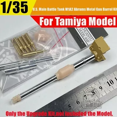 1/35 US M1A2 Abrams Main Battle Tank Metal Gun Barrels+Shells Kit For Tamiya • $11.99