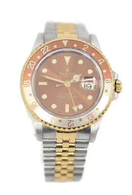 Rolex GMT-Master II Root Beer 18K/Stainless Steel Watch 16713 • $22974