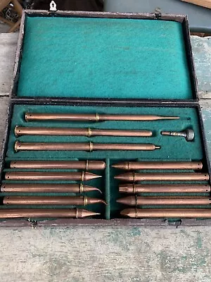 Antique 1920s French Maison Drapier Cyrotherapy Kit Copper Set Quack Medical • $124.69