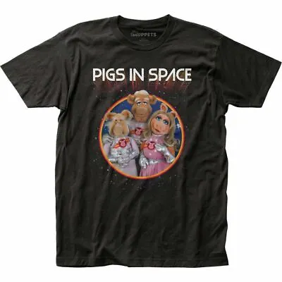 The Muppets Pigs In Space T Shirt Licensed Disney Cartoon Movie Tee New Black • $26.99