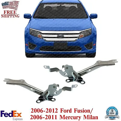 Set Of 2 Hood Hinges Left & Right Side For 2006-2012 Ford Fusion / 06-11 Mercury • $26.93