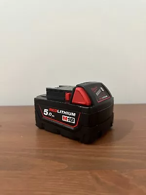 Milwaukee Red Lithium-Ion M18 5.0Ah Battery • £1
