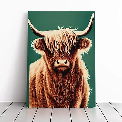 £19.95 • Buy Fabulous Highland Cow Canvas Wall Art Painting Framed Decor Poster Print Picture