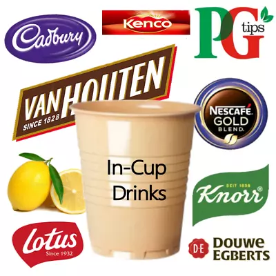 IN CUP 73mm In-Cup Vending Machine INCUP Drinks COFFEE TEA CHOCOLATE • £24.99