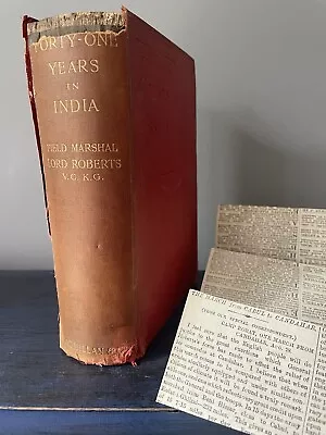 Forty-one Years In India 1905 Earl Roberts Of Kandahar Antique Book Maps/illustr • £24