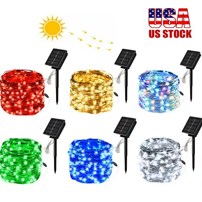 100-400 LED Solar Power Fairy Lights String Garden Outdoor Party Christmas Lamp • $8.09