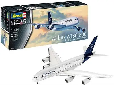 £36.95 • Buy NEW Revell 1:144 Airbus A380-800 Lufthansa New Livery Aircraft Model Kit - 03872