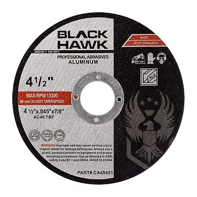 25 Pack - 4-1/2  X .045  X 7/8  Aluminum Cut-Off Wheels Non-Loading Cutting Disc • $29.99