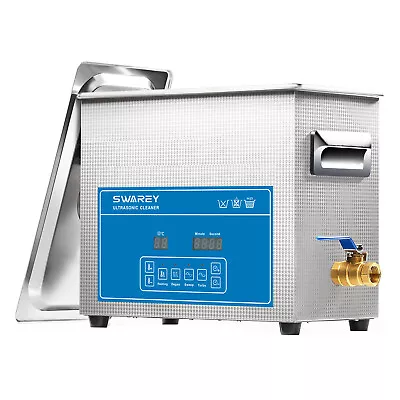 6.5L Ultrasonic Cleaner Timer Watch Jewellery Coins Cleaning Machine With Basket • £149.99