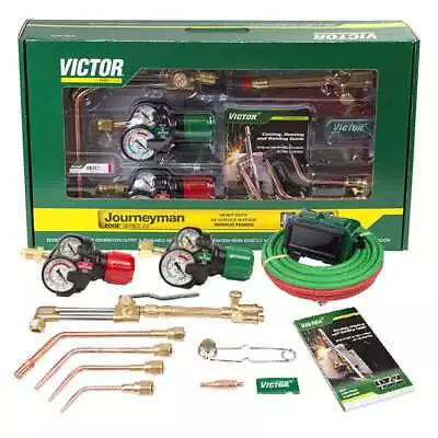 Victor 0384-2101 Journeyman 540/510 Edge 2.0 Acetylene Cutting Torch Outfit • $781.99