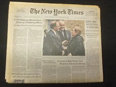 1999 Feb 15 New York Times Newspaper - Albright Face To Face At Kosovo - Np 6980 • $30