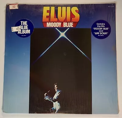 Elvis Presley Moody Blue LP SEALED Blue Wax Hype Stickers • $5.50