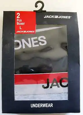 £9.99 • Buy 2 Pack Mens Jack & Jones Designer Boxer Shorts Boxers Underwear Trunks Gift Set
