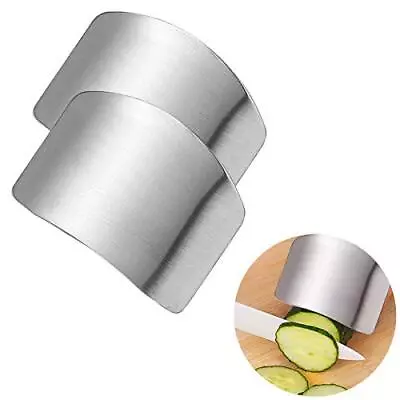 2 Pack Finger Guards For Cutting Kitchen Tool Stainless Steel Finger Guard • $11.29