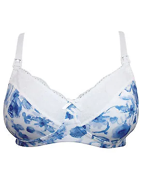 Ex-Mothercare Blooming Marvellous Blue Floral Nursing/Maternity Bra - BNWOT • £3.99