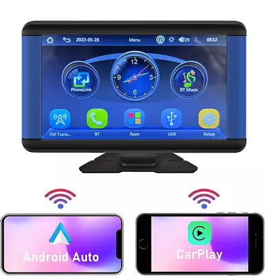 Universal 7  Touch Screen Car Radio Apple CarPlay Android Auto Portable Stereo • $46.25