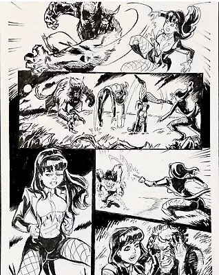 Zatanna Original Comic Book Page By Diego Carneiro  • £200.88